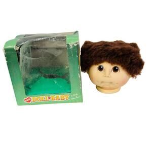 5 for $25| Original Doll Baby Doll Head by‎ Martha Nelson Boy Brown Short Hair